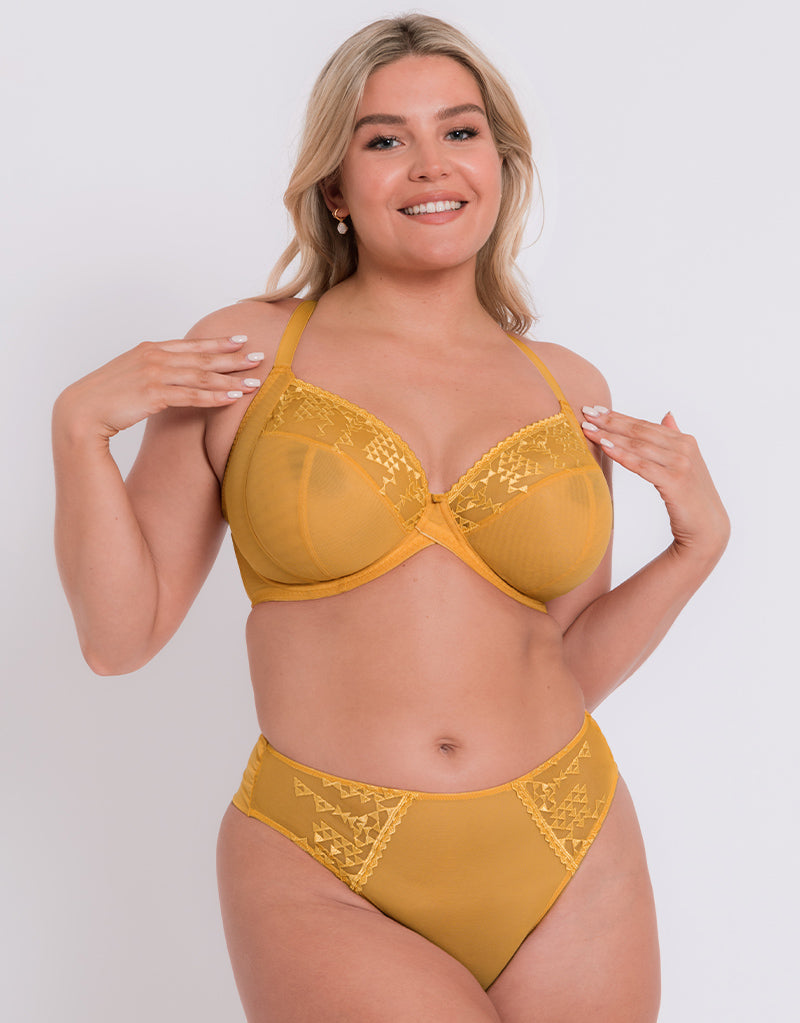 Curvy Kate Centre Stage Deep Thong Turmeric
