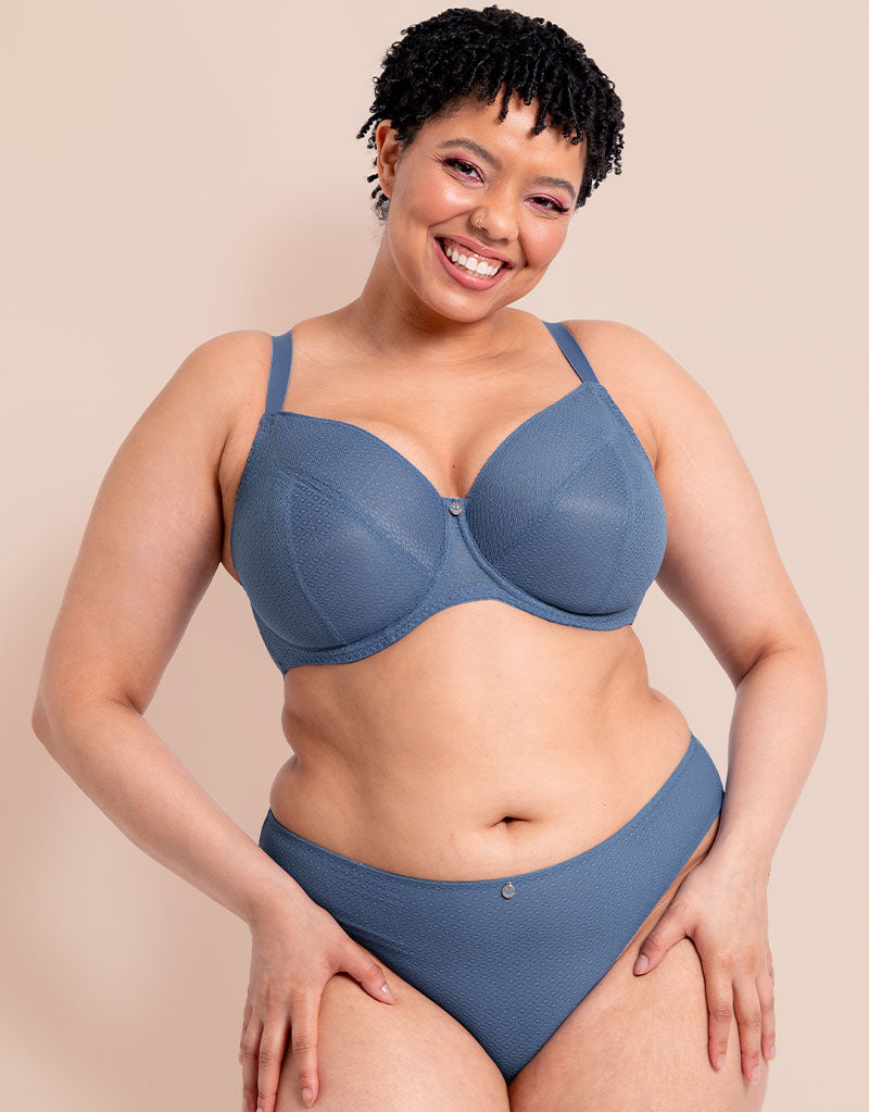 Curvy Kate Happy Boobs Balcony Bra Denim Blue