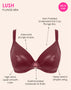 Curvy Kate Lush Full Plunge Bra Oxblood