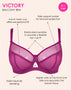 Curvy Kate Victory Side Support Balcony Bra Orchid