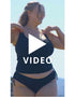 Watch the video lookbook for our Jet Set non-wired tankini in Black