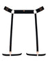 Scantilly Rules of Distraction Leg Strap Suspender Black