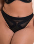 Scantilly Harnessed Thong Black