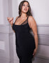 Scantilly Mirage Wired Plunge Slip Dress Black