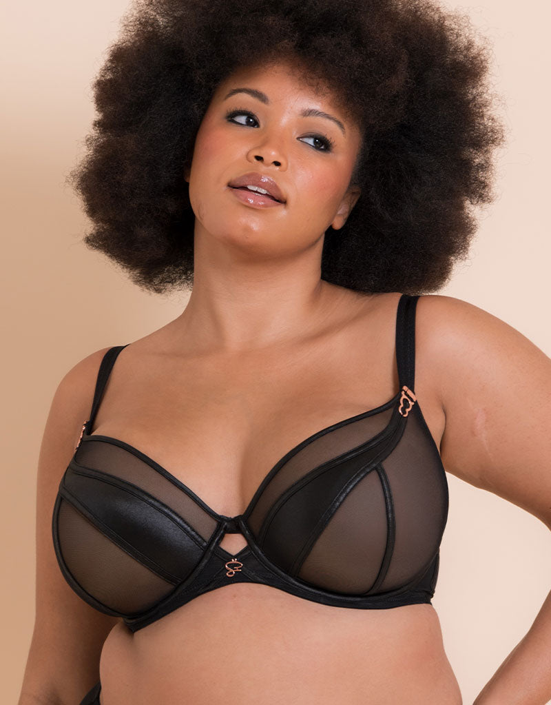 Scantilly Suspense Plunge Bra Black