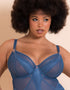 Scantilly Suspense Plunge Bodysuit French Blue