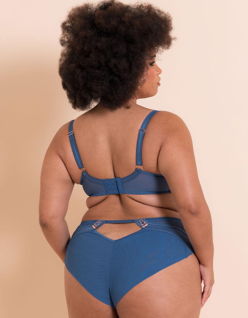 Scantilly Suspense Plunge Bra French Blue