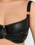 Scantilly Harnessed Padded Half Cup Bra Black