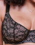 Curvy Kate All Night Lace Scooped Multiway Balcony Bra Black/Blush