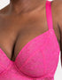 Curvy Kate All Night Lace Plunge Body Hot Pink/ Blush