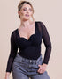 Curvy Kate Boost Me Up Sleeved Padded Balcony Body Black