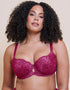 Curvy Kate Boost Sweetheart Padded Balcony Bra Magenta Pink