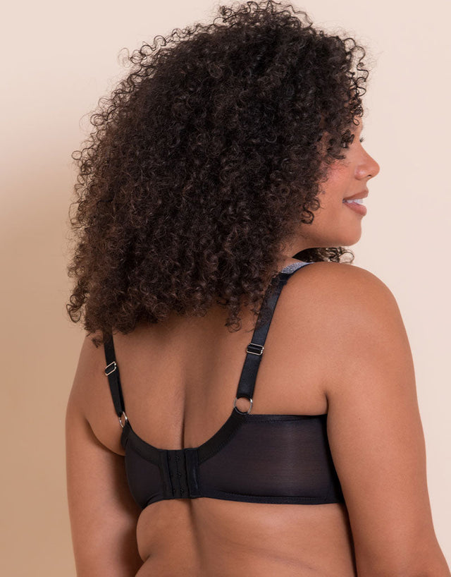 Boosted Bra Curvy Kate Boost Diamante Padded Balcony Bra Black – Curvy Kate US