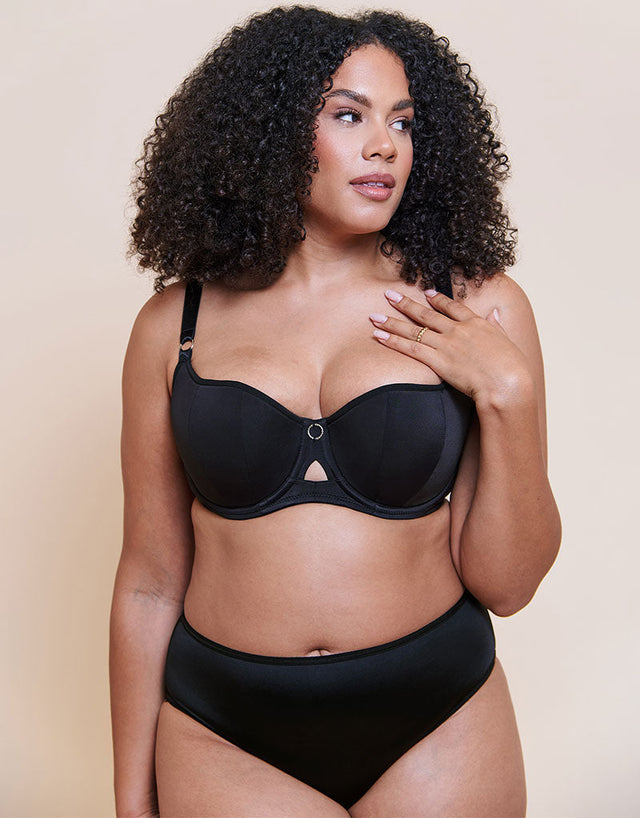 Curvy Kate Boost Me Up Padded Balcony Bra Black