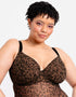 Curvy Kate Cool Cat Plunge Body Leopard Brown