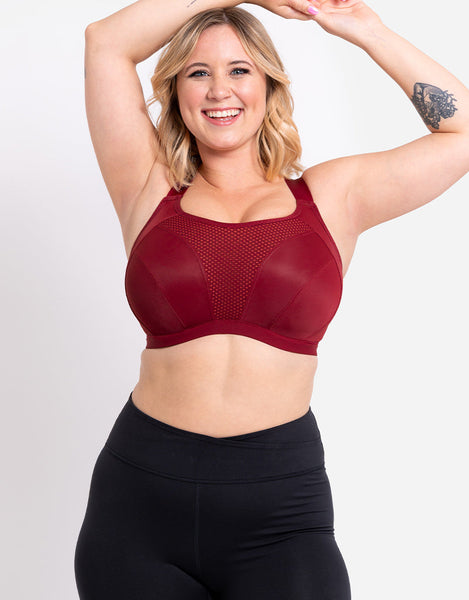 Curvy Kate Everymove Wired Sports Bra Beet Red Coral – Curvy