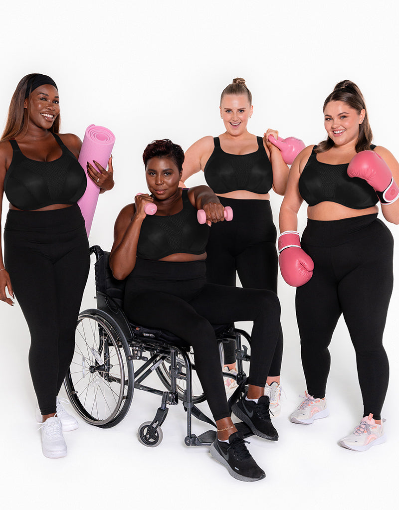 Curvy Kate Everymove Wired Multiway Sports Bra Black Curvy Kate US