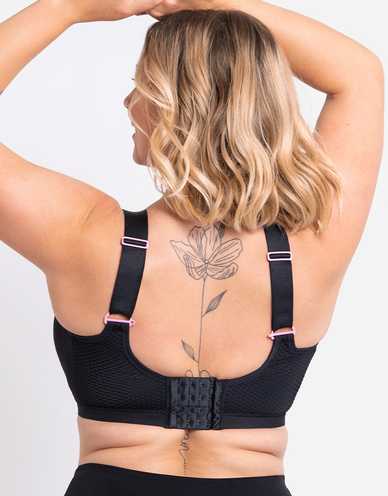 Compression Yoga Sports Bra - Black *XL Only* – Bunky & Marie's Boutique