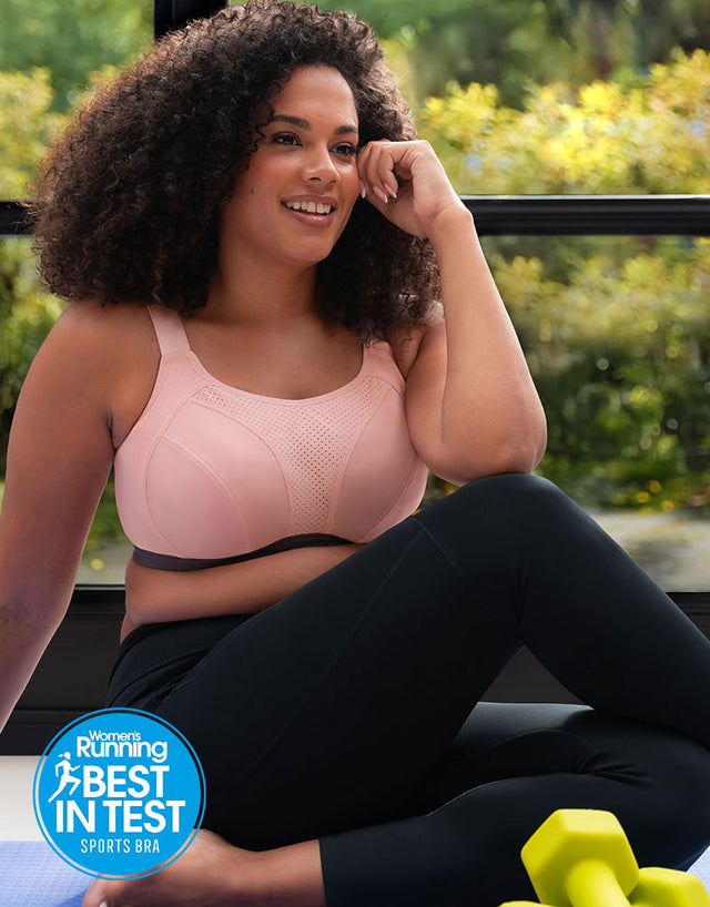 Curvy Kate Everymove Wired Multiway Sports Bra Blush/ Charcoal