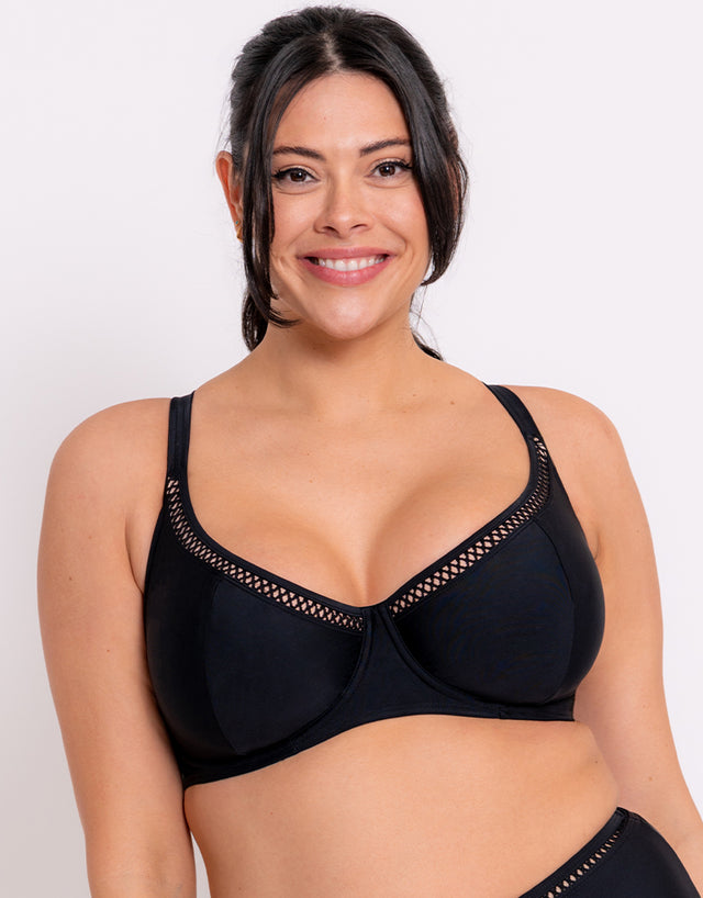 Curvy Kate First Class Multiway Balcony Bikini Top Black