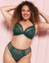 Curvy Kate Flare Full Plunge Side Support Multiway Bra Emerald Sparkle