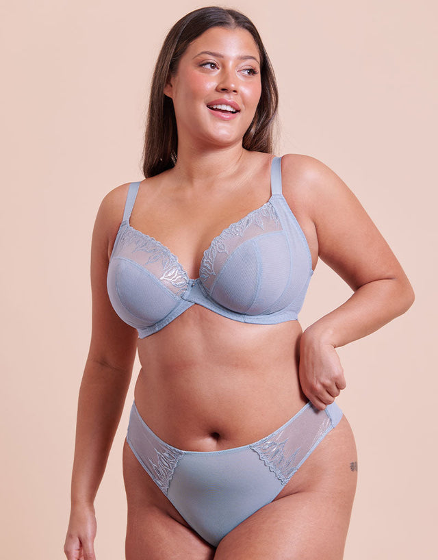 Curvy Kate Flare Deep Thong Powder Blue
