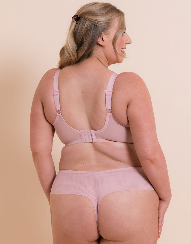 Curvy Kate Flare Full Plunge Side Support Multiway Bra Rose Sparkle