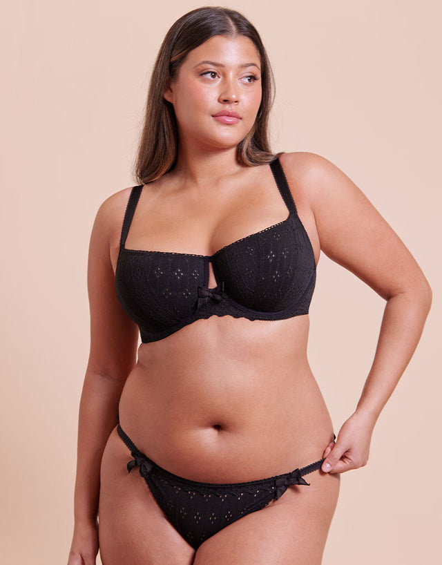 Curvy Kate Flora Balcony Bra Black
