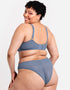 Curvy Kate Happy Bum Brazilian Brief Denim Blue