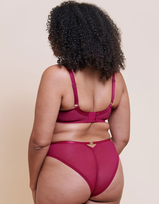 Curvy Kate Heartstopper Brazilian Brief Sangria