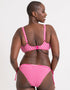 Curvy Kate Holiday Check Tie-Side Bikini Brief Raspberry Pink