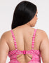 Curvy Kate Holiday Check Non Wired Swimsuit Raspberry Pink