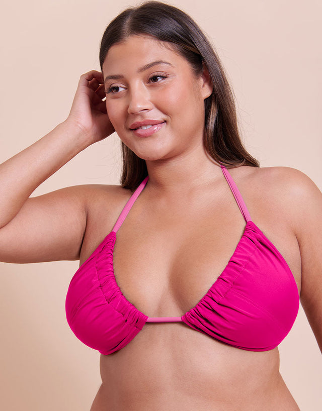 Curvy Kate Ibiza String Bikini Top Pink