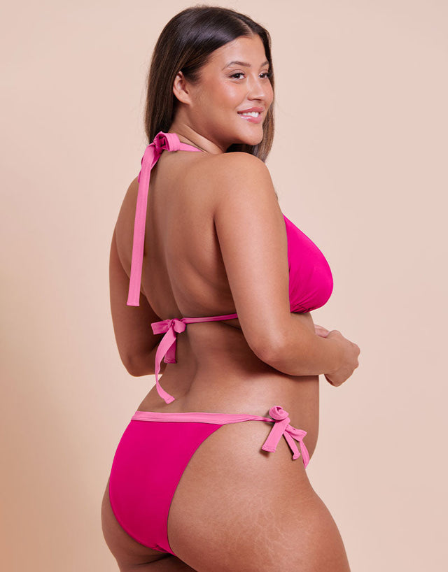 Curvy Kate Ibiza String Bikini Top Pink