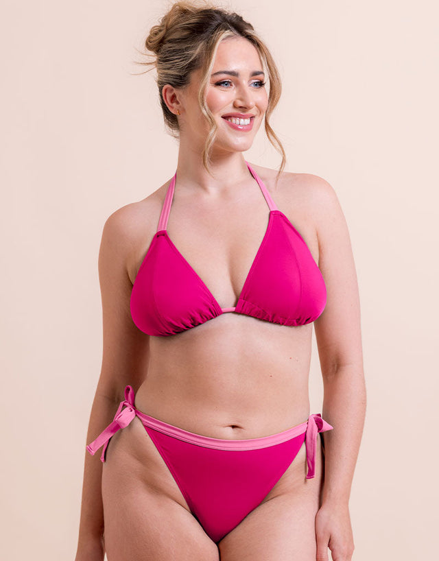 Curvy Kate Ibiza String Bikini Top Pink