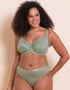 Curvy Kate Lace Daze Balcony Bra Sage Green