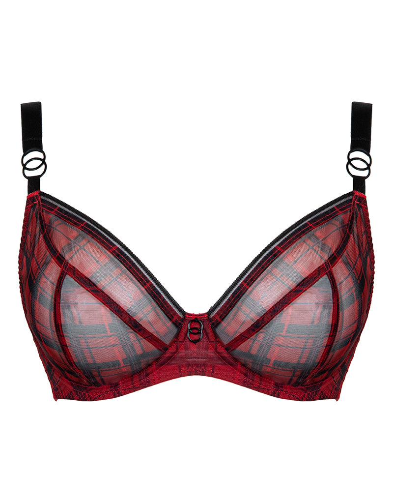 Buy Victoria's Secret Tartan Red Lace Push Up Bra from the Next UK