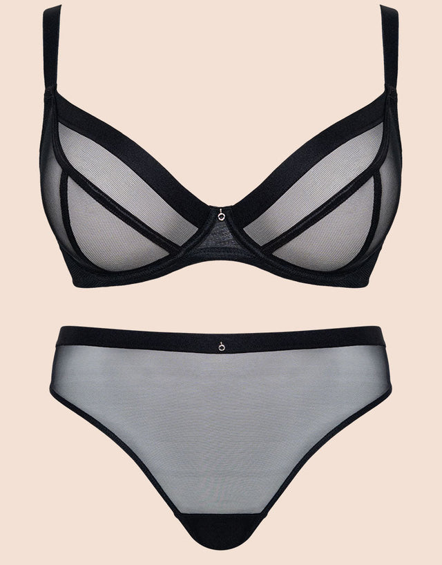Curvy Kate Lightstyle Plunge Bra Black Curvy Kate US