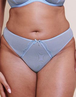 Curvy Kate Lightstyle Scallop Brazilian Light Blue/Silver