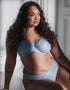 Curvy Kate Lightstyle Scallop Plunge Bra Light Blue/Silver