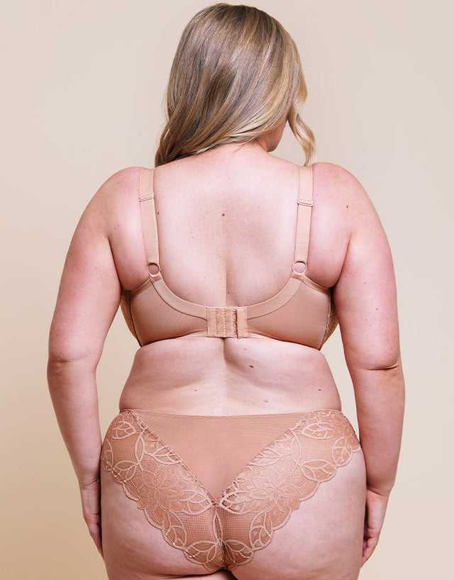 Curvy Kate Lovelace Brazilian Brief Latte
