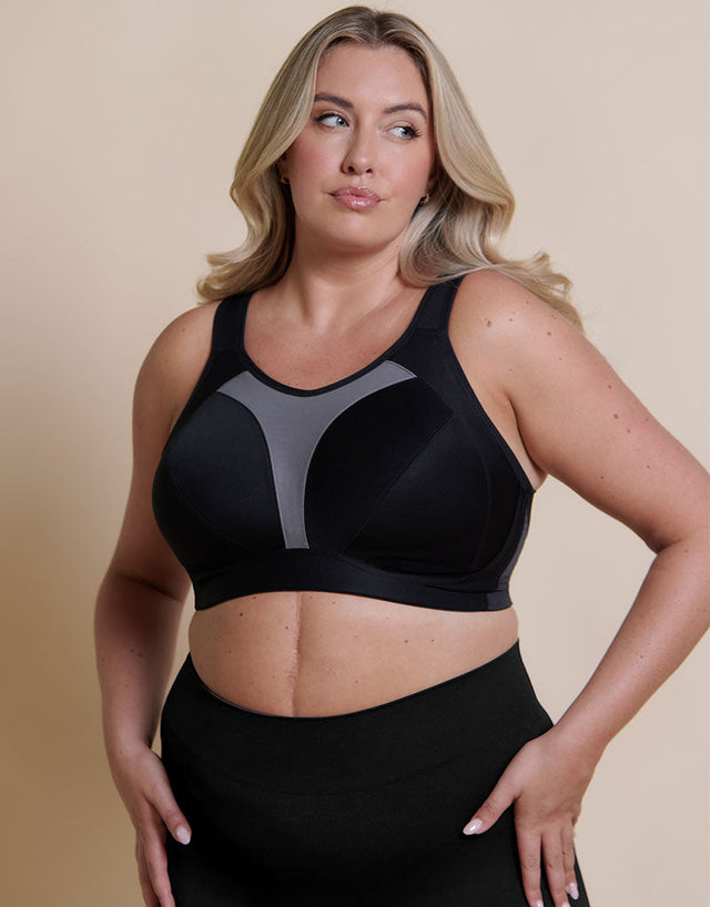 Royce Aerocool High Impact Sports Bra Black