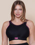 Royce Impact Free Sports Bra Black/Pink