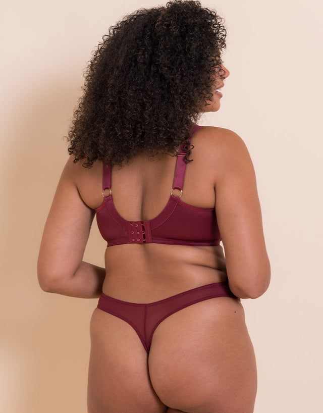 Curvy Kate Lush Full Plunge Bra Oxblood