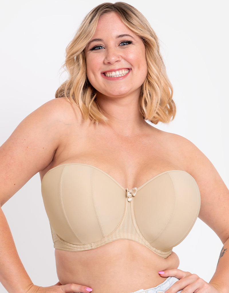 Curvy Kate Luxe Strapless Bra Cocoa – Curvy Kate CA