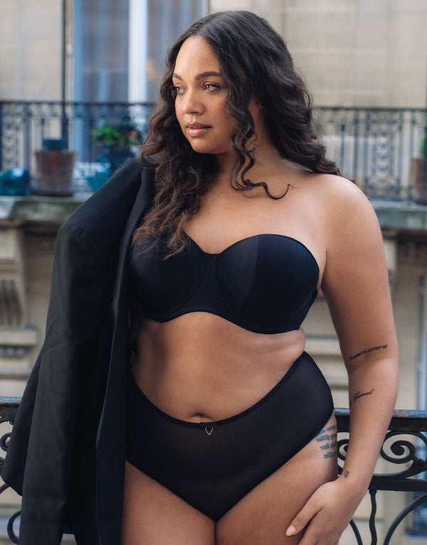 Curvy Kate Luxe Strapless Multiway Bra Jet Black – Curvy Kate US