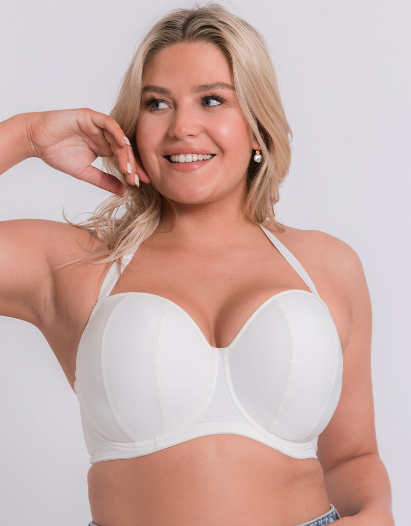 Curvy Kate Luxe Strapless Bra Pearl Ivory – Curvy Kate US