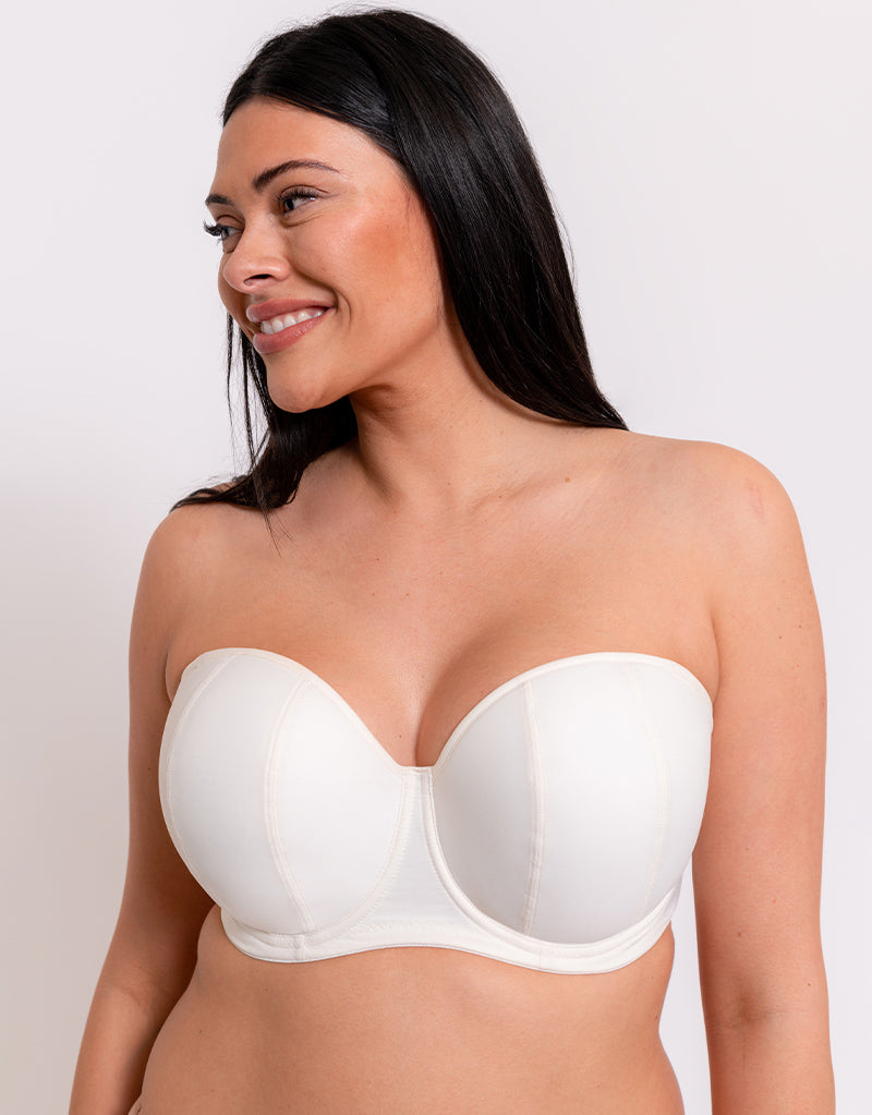 All White Strapless & Multiway Bras