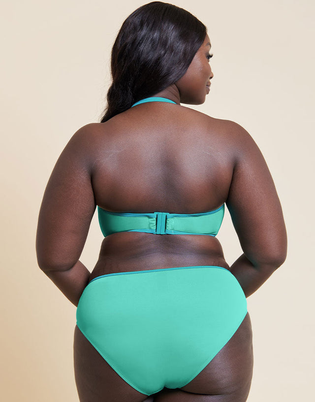 Curvy Kate Minimalist Bandeau Strapless Multiway Bikini Top Aqua