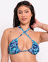 Curvy Kate Mykonos String Multiway Bikini Top Blue Print